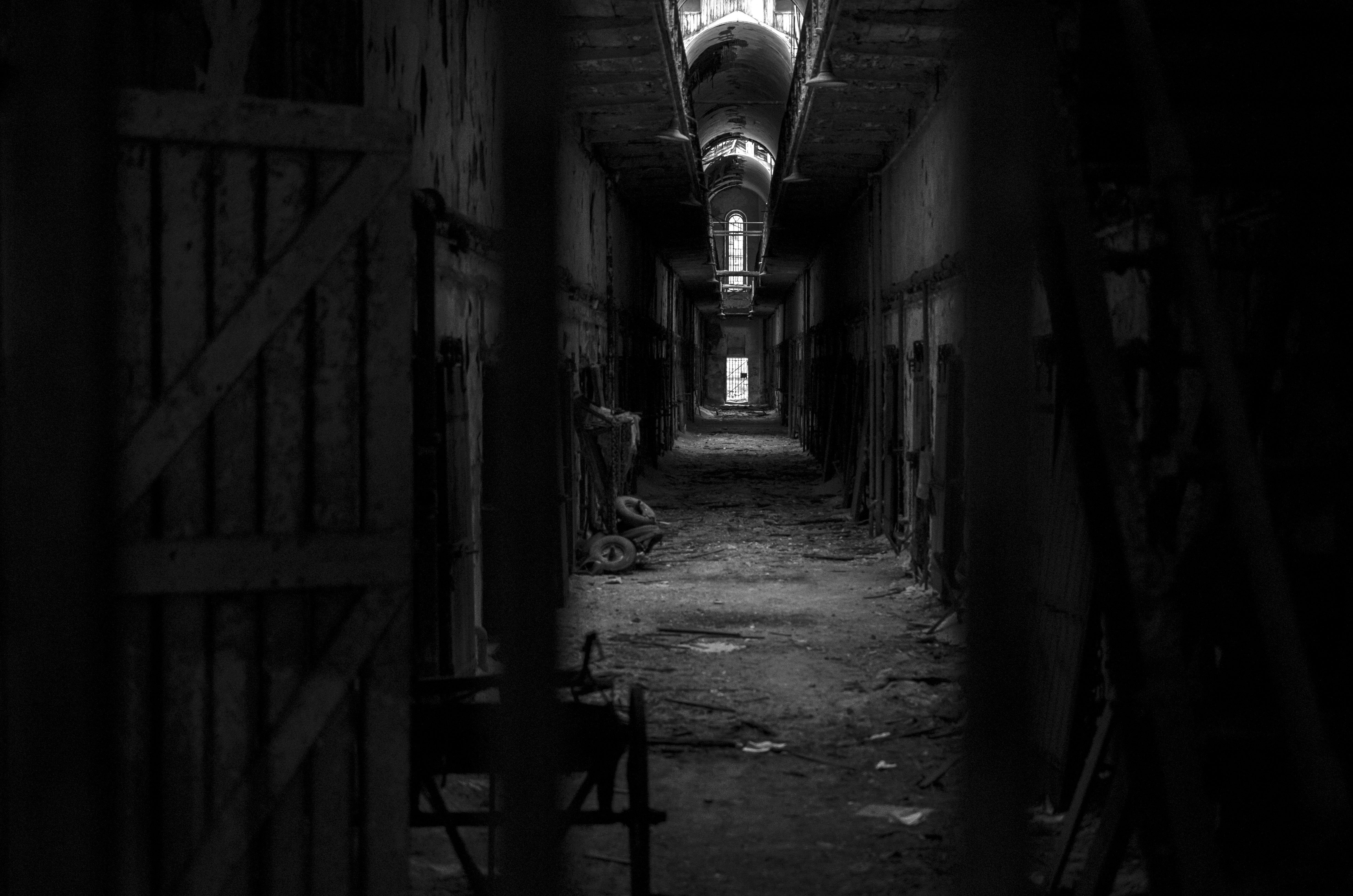 ...eerie corridor that makes you think you're not alone...