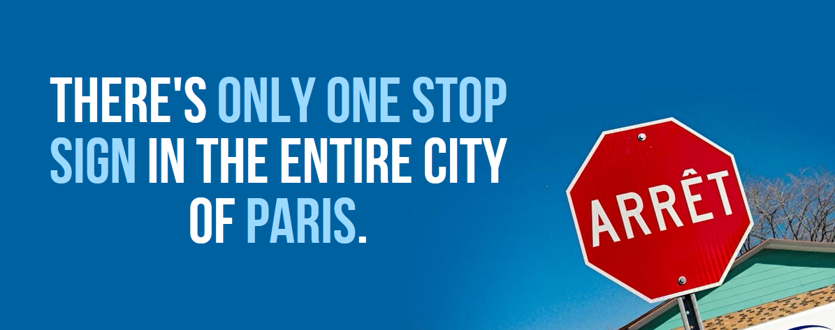 france wendake, quebec - There'S Only One Stop Sign In The Entire City Of Paris. Arrt