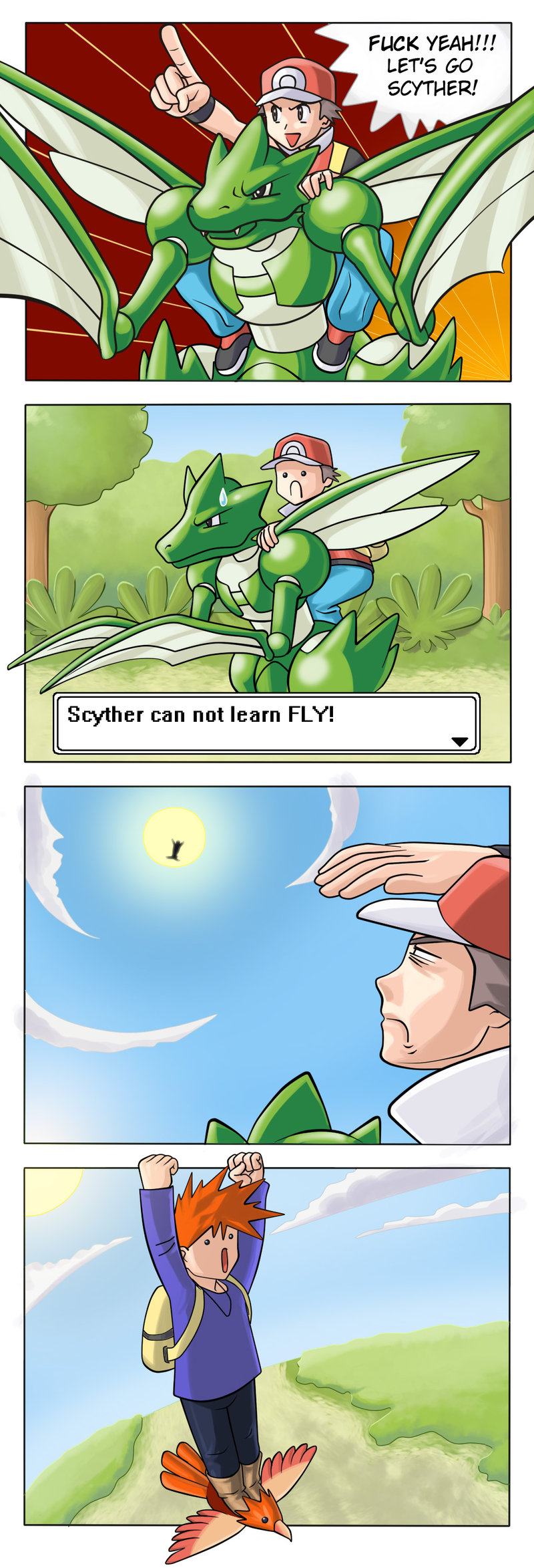 scyther can t learn fly - Fuck Yeah!!! Let'S Go Scyther! Scyther can not learn Fly!