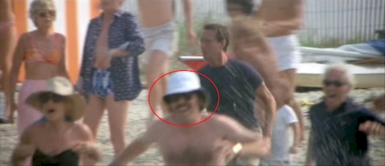 Remember the panic in "Jaws" when the shark attacked? You can tell the actors had fun filming it because you can see them laughing.