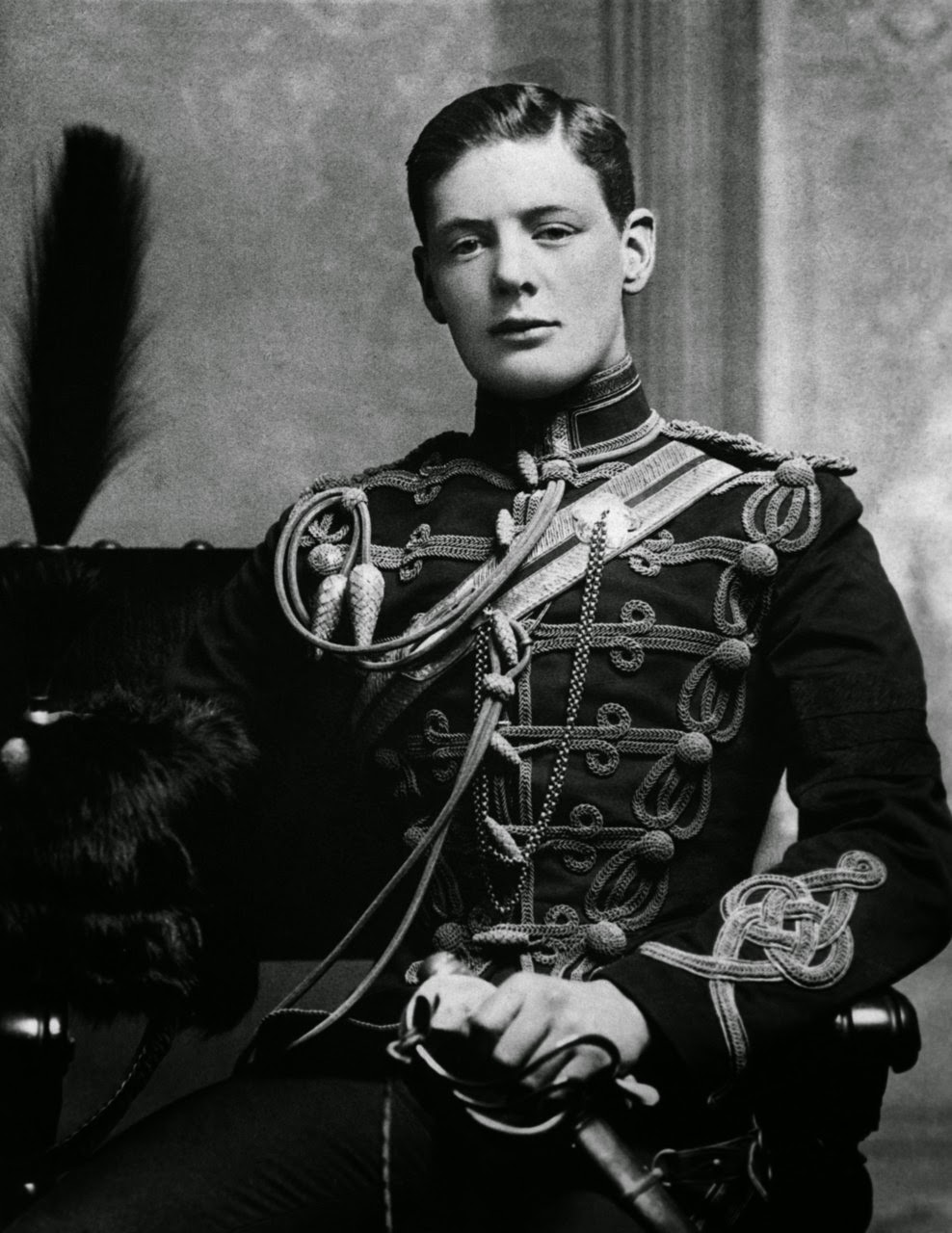 A rare shot of a young Winston Churchill, 1895.