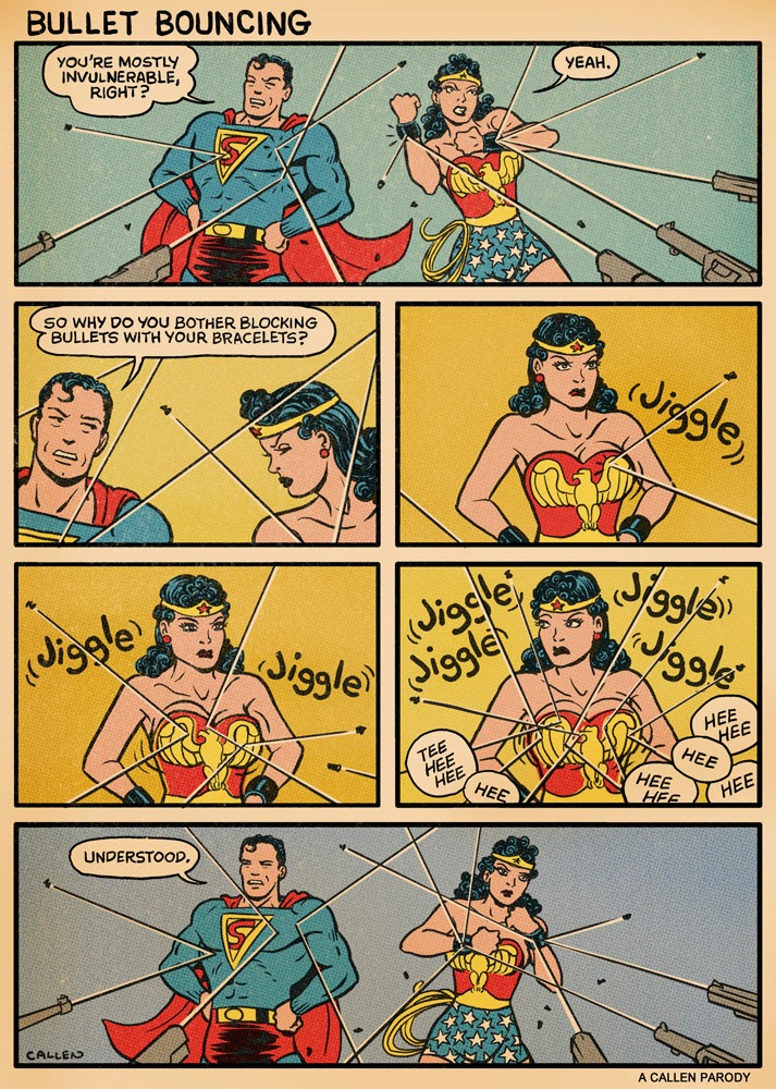 superman wonder woman bulletproof - Bullet Bouncing Yeah. You'Re Mostly Invulnerable, Right? So Why Do You Bother Blocking 7 Bullets With Your Bracelets? Jigger Jiggle Jiggle Hee Hee Hee Hee Hee Hee Thee Understood. Callen A Callen Parody