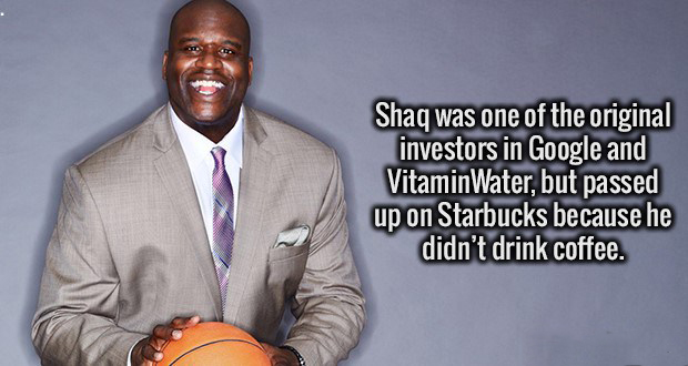 fun linkedin profile - Shaq was one of the original investors in Google and Vitamin Water, but passed up on Starbucks because he didn't drink coffee.