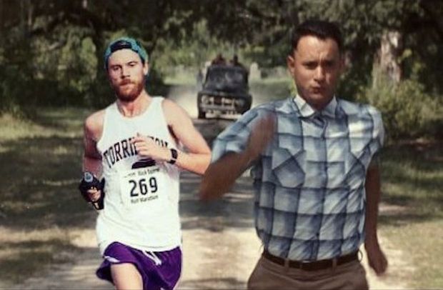 Stephen Pretack Posted A Picture Of Him Running And One Friend Photoshopped It, The Situation Quickly Got Out Of Hand