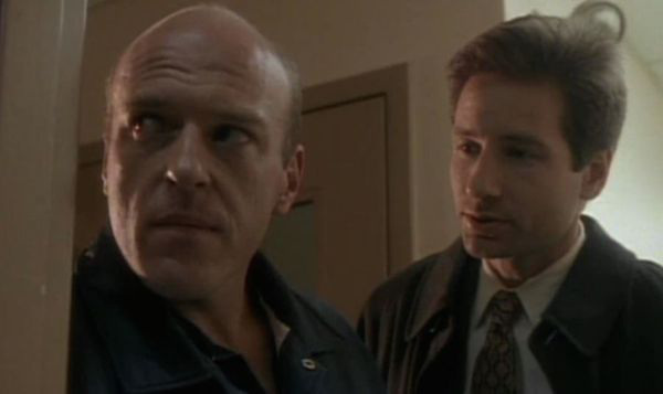 Dean Norris played a sheriff in "F. Emasculata", season 2. A role that is said to be the reason he played an agent in Breaking Bad.