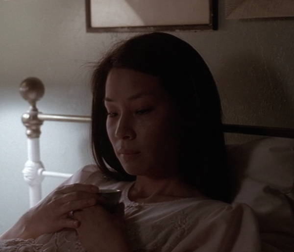 Lucy Liu. Her role in "Hell Money", season 3, was a surprise to many.