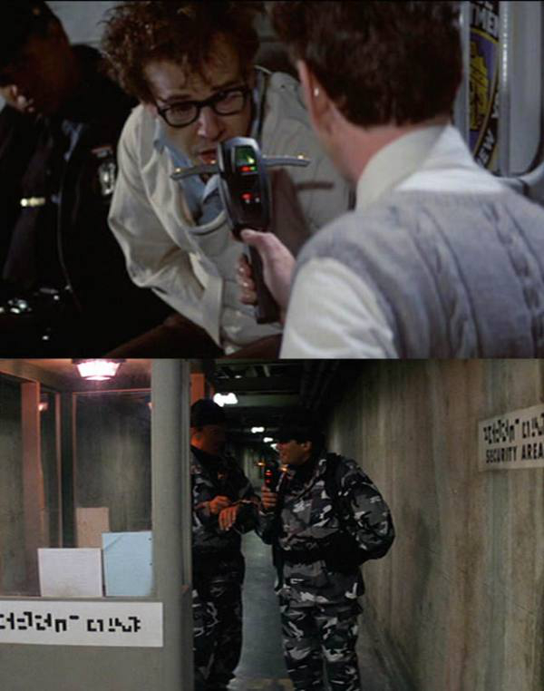Dr. Egon Spengler’s PKE (Psycho-Kinetic Energy) meter from “Ghostbusters” has been used in several movies, such as “They Live” and “Suburban Commando.” In “They Live” it was used to track aliens instead of tracking ghosts.