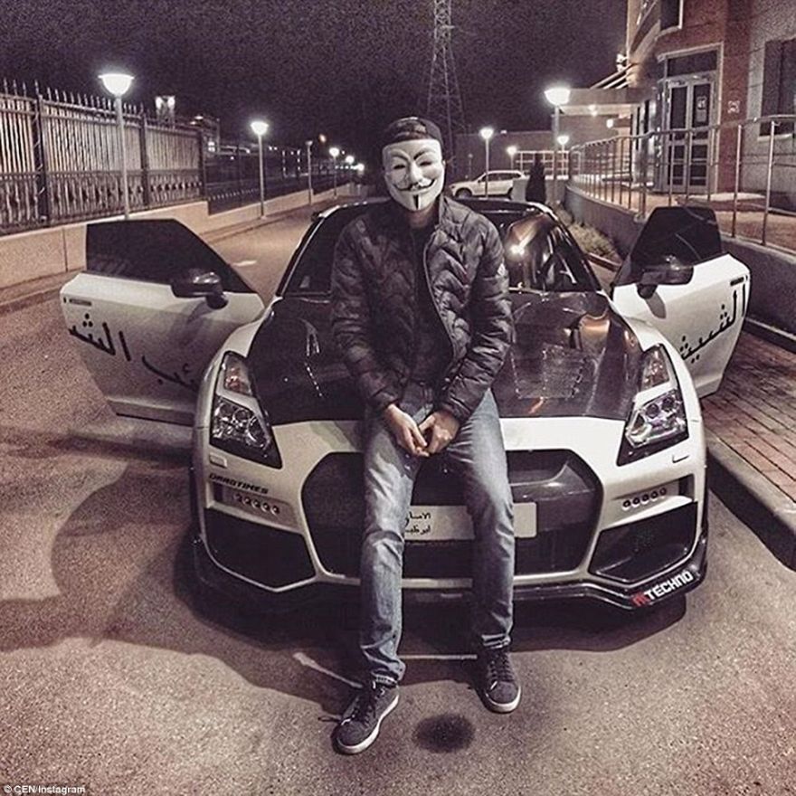 A rich kid in this mask? Oh, the irony.