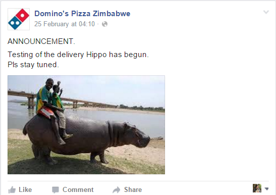 Dominos Pizza Zimbabwe Is A Thing