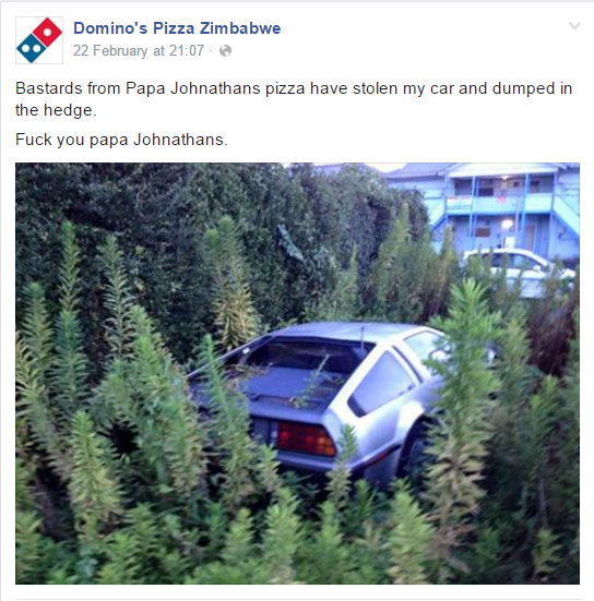 Dominos Pizza Zimbabwe Is A Thing