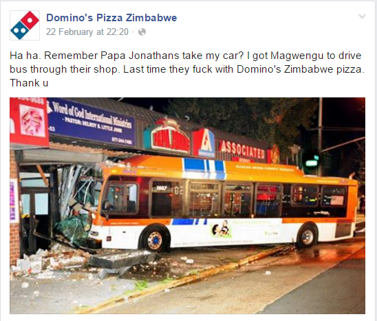 Dominos Pizza Zimbabwe Is A Thing