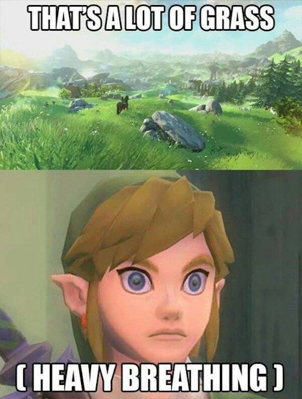 link heavy breathing meme - Thats A Lot Of Grass Heavy Breathing