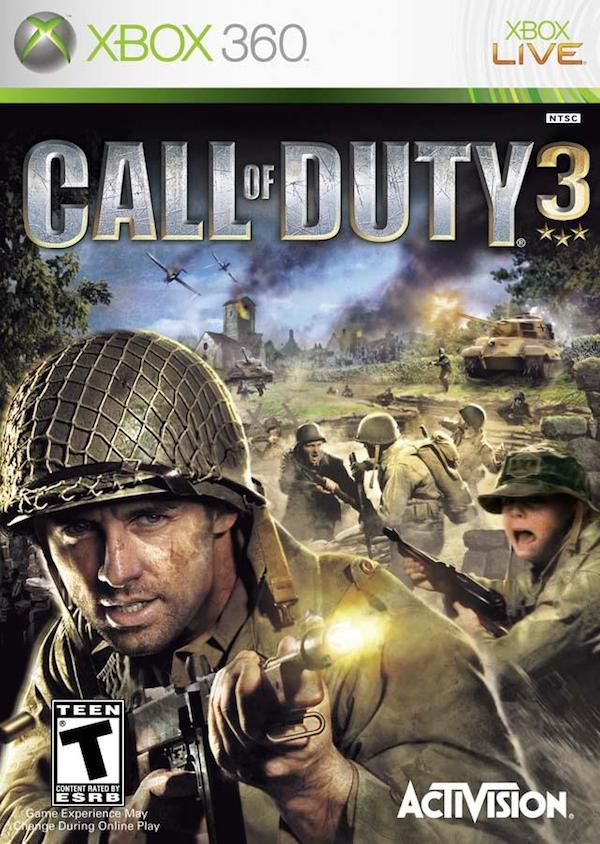 call of duty 3 xbox 360 - Xbox 360 Xbox Live Ntsc Call DUTY3 Teen Content Rated By Esrb Game Experience May nange During Online Play Activision