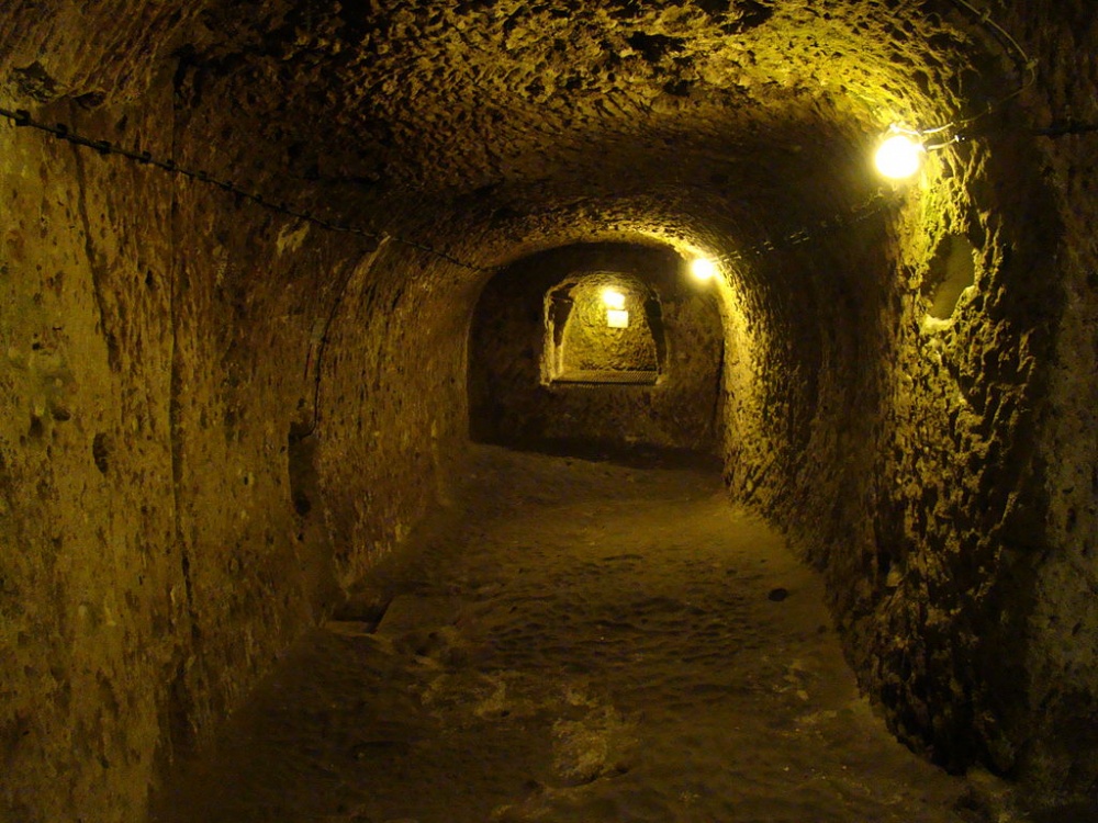 The city had wine cellars, kitchens, schools, stores and even cemeteries.