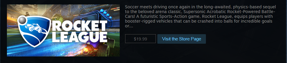 gadget - Soccer meets driving once again in the longawaited, physicsbased sequel to the beloved arena classic, Supersonic Acrobatic RocketPowered Battle Cars! A futuristic SportsAction game, Rocket League, equips players with boosterrigged vehicles that c