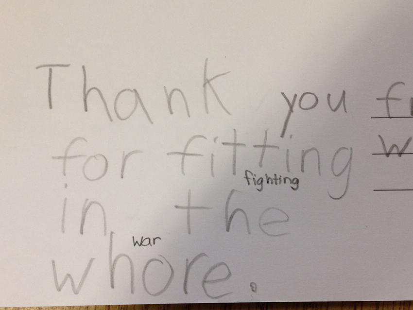 Troops Gain Moral Support From Kids