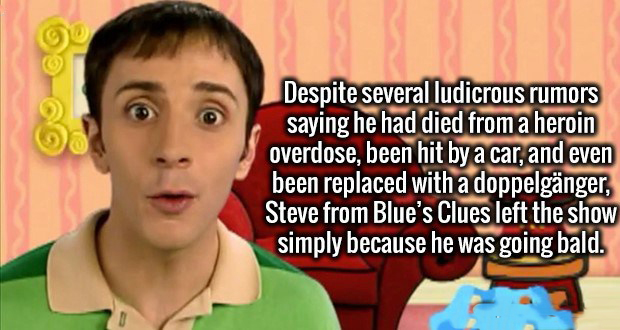 drake quotes - Despite several ludicrous rumors saying he had died from a heroin overdose, been hit by a car, and even been replaced with a doppelgnger, Steve from Blue's Clues left the show simply because he was going bald.