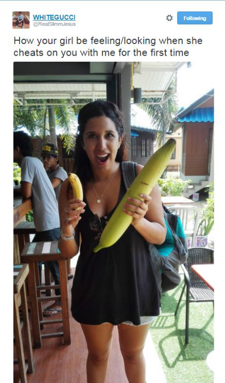 biggest banana in the world - Whitegucci RealSimm Jesus ing How your girl be feelinglooking when she cheats on you with me for the first time 11. No Zenit
