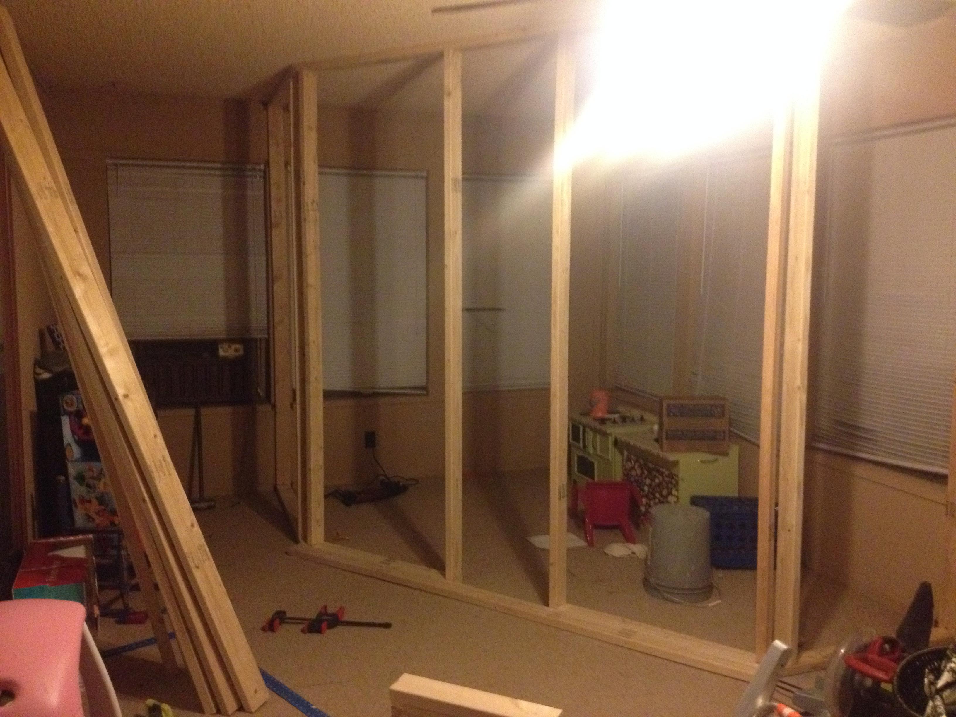 A Father Builds His Kids An Indoor Playhouse With Rope Bridge And A Slide