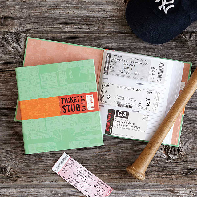 This ticket stub diary that lets you catalog all of the events you've been to: $12