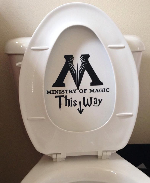 Ministry of Magic Toilet Decal - $6