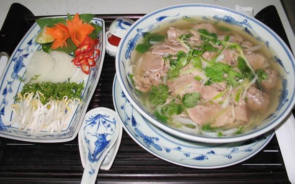 Vietnam- a bowl of pho (soup)