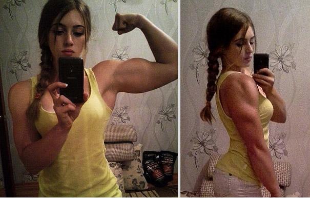 ... she is 20 and a bodybuilder, Olympic nonetheless.