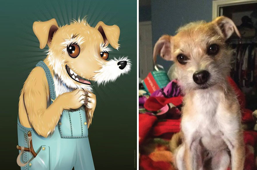 Artist Draws Illustrations Of Pets Based On Owners Description