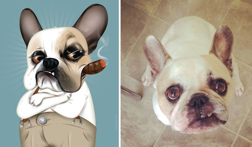 Artist Draws Illustrations Of Pets Based On Owners Description