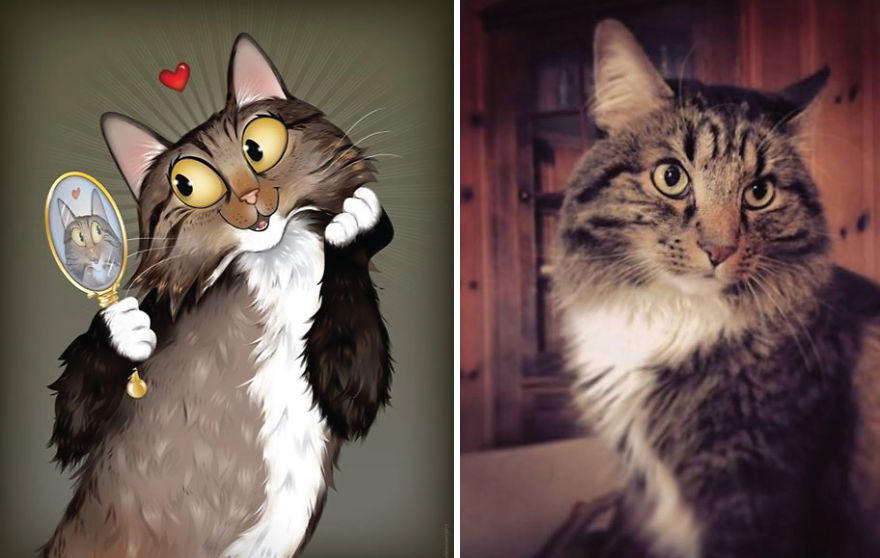 Artist Draws Illustrations Of Pets Based On Owners Description