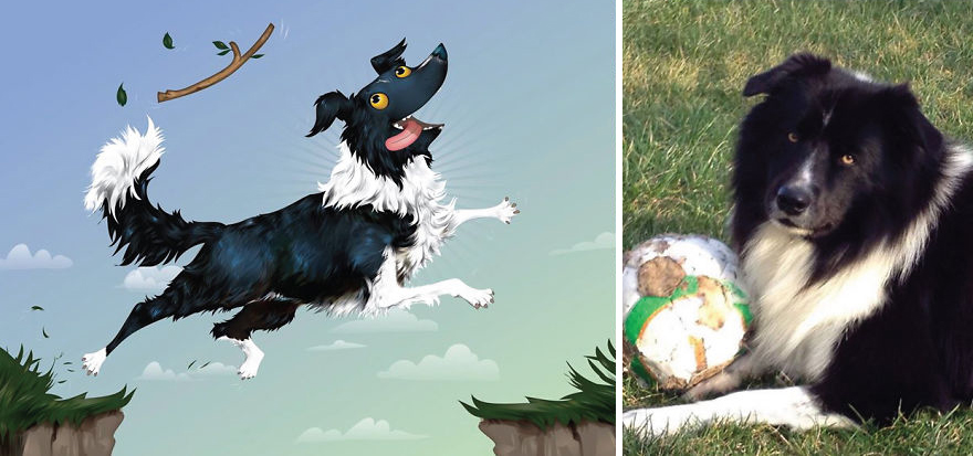 Artist Draws Illustrations Of Pets Based On Owners Description