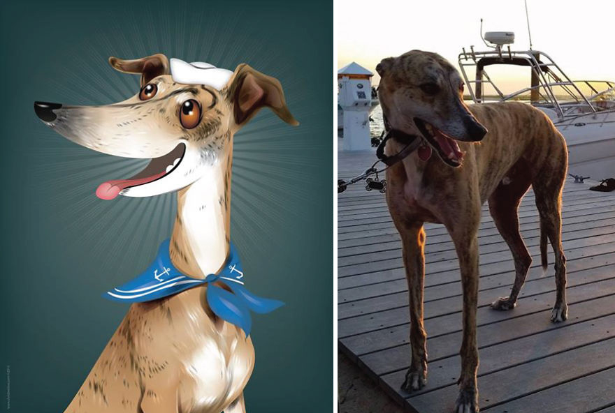 Artist Draws Illustrations Of Pets Based On Owners Description