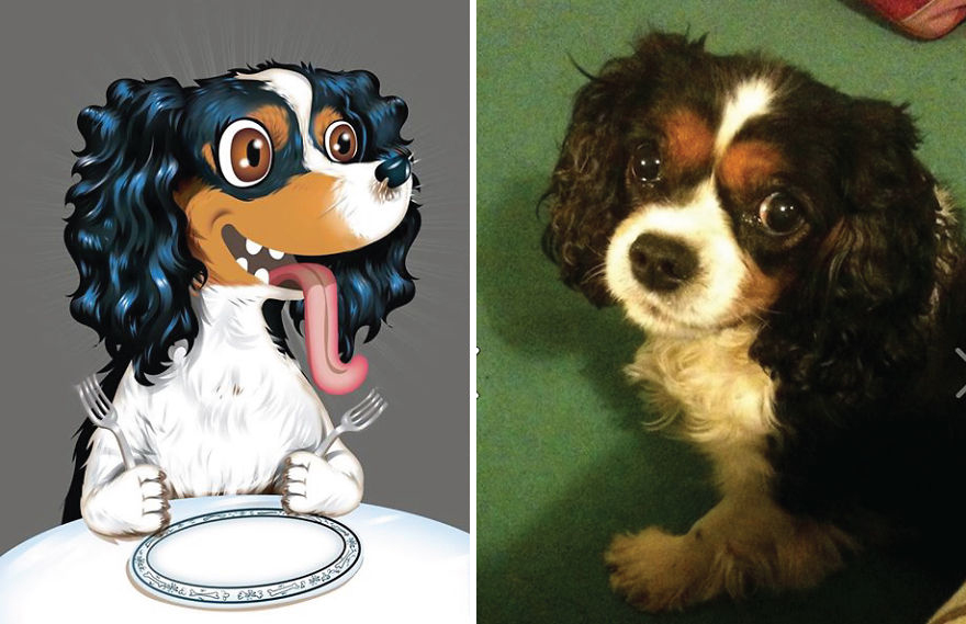 Artist Draws Illustrations Of Pets Based On Owners Description