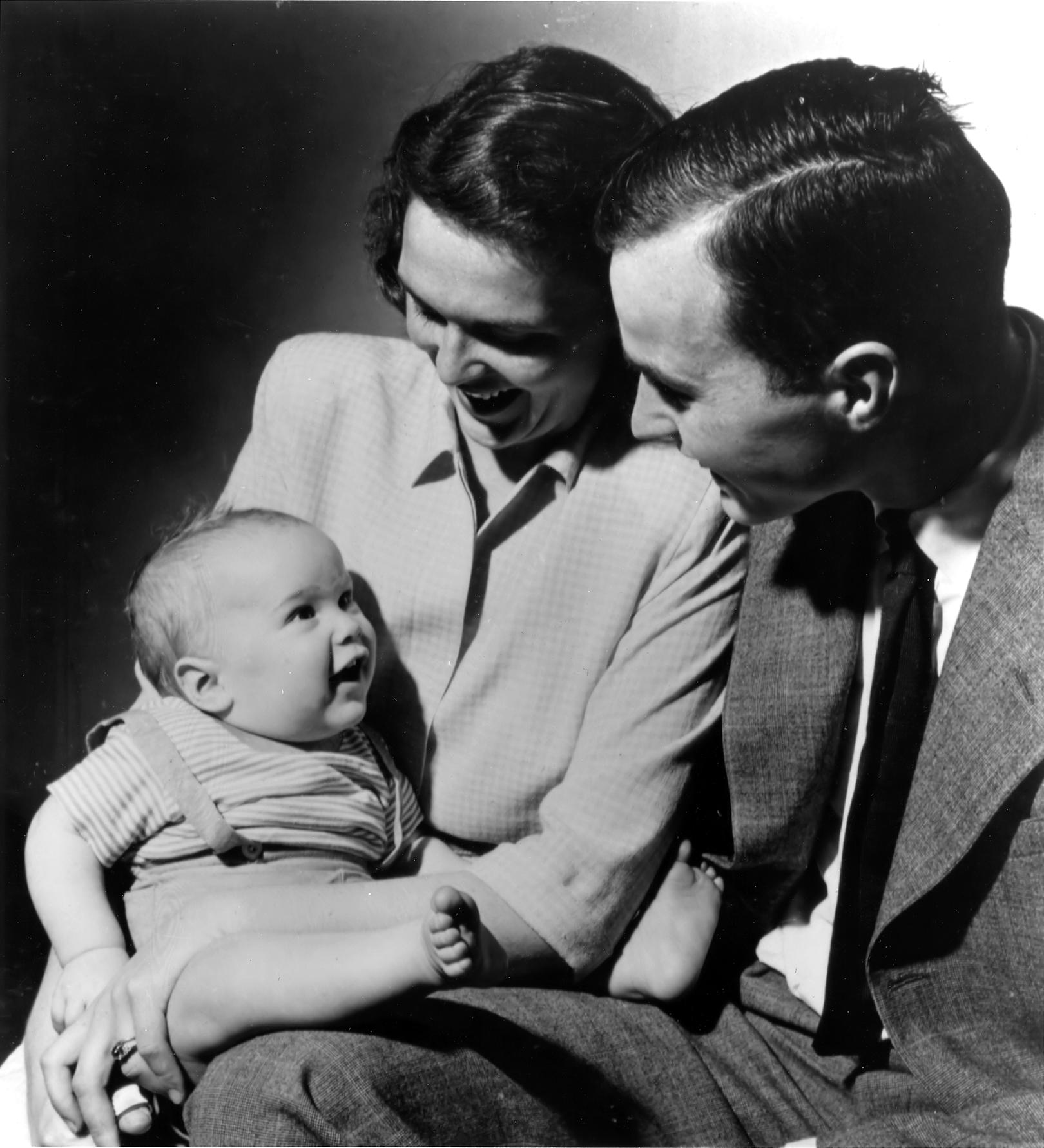 George W. Bush with his parents