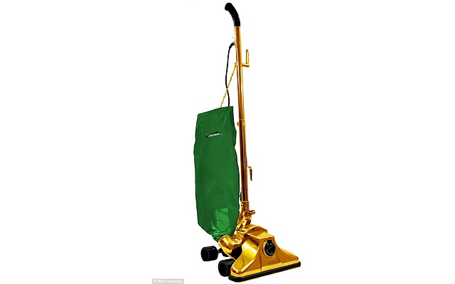 When a billionaire looks at his fancy art in his fancy penthouse he is probably disgusted that his maid has to use a vacuum costing maybe a couple thousand dollars max. Not anymore! Now he can buy a 24 karat gold vacuum for a price of a million dollar. Swag restored.