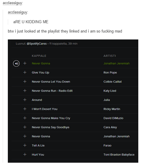 Spotify User Gets Severely Trolled