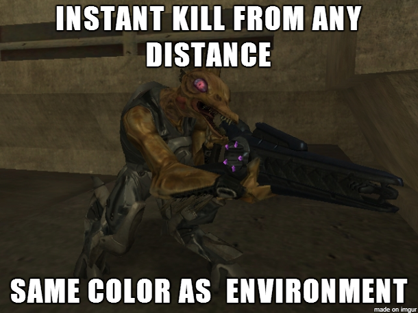 halo 2 legendary meme - Instant Kill From Any Distance Same Color As Environment made on imgur