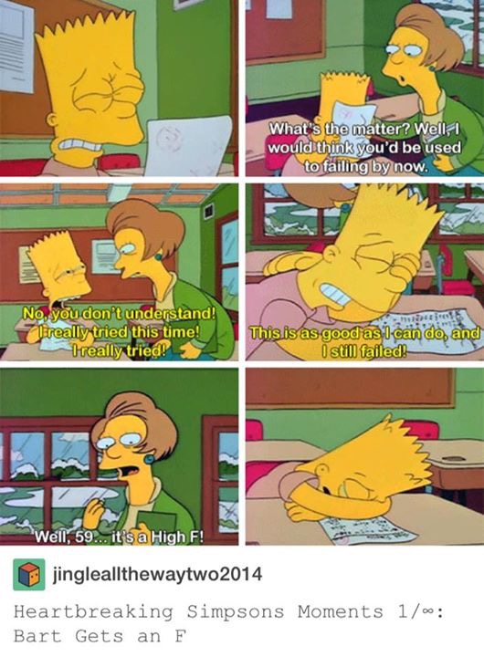 A Simpsons Picture Leads To A Conversation About The Grading System