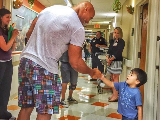 19 Images Showing What A Cool Fella The Rock Is