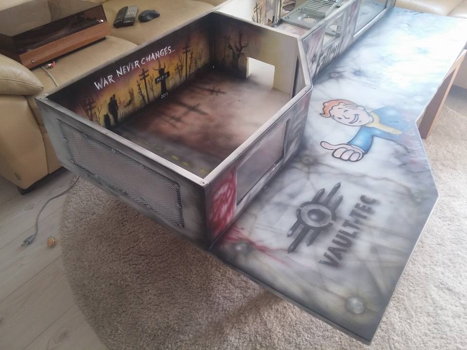 Making A Fallout Themed Computer Table For A Friend Who Passed Away.