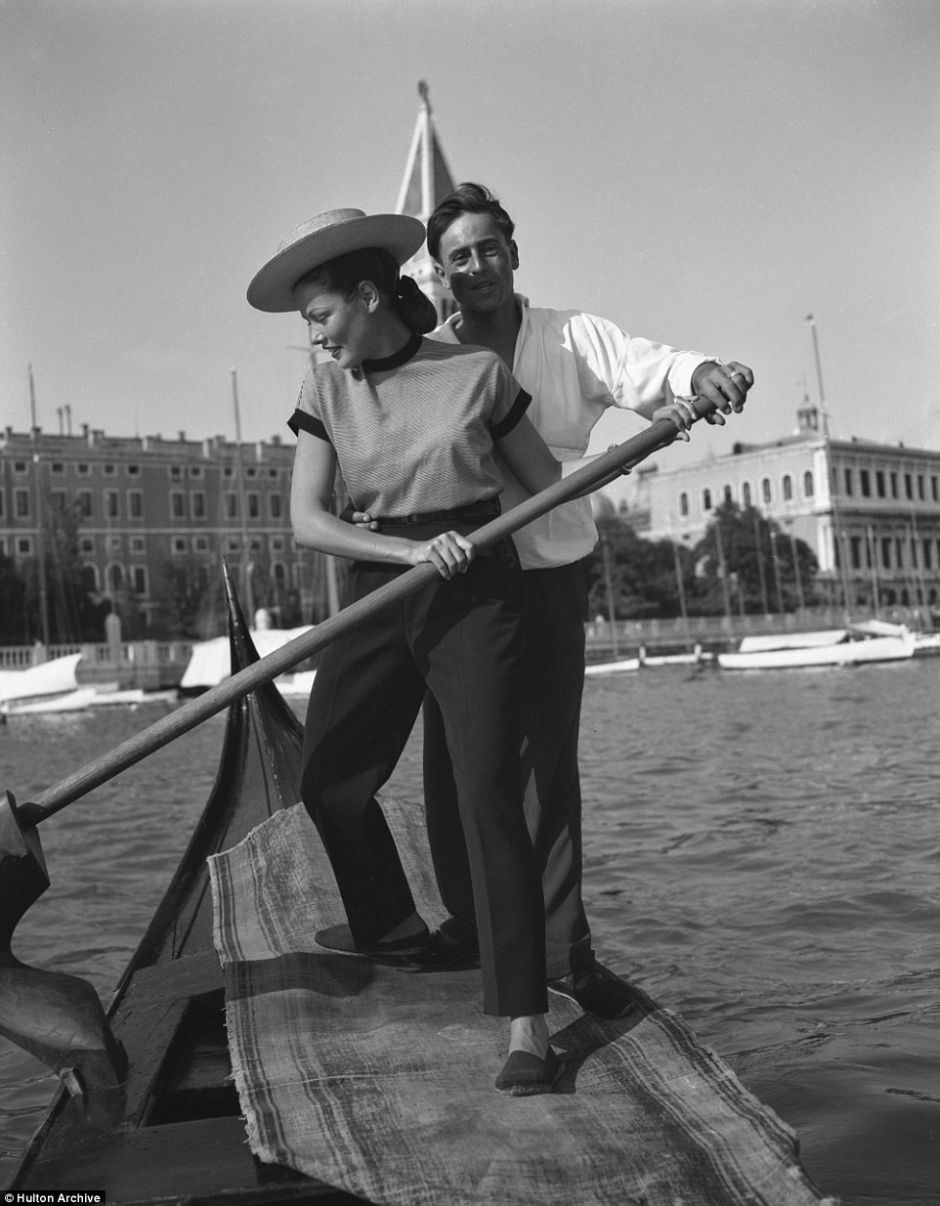 celebrities in venice - Hulton Archive