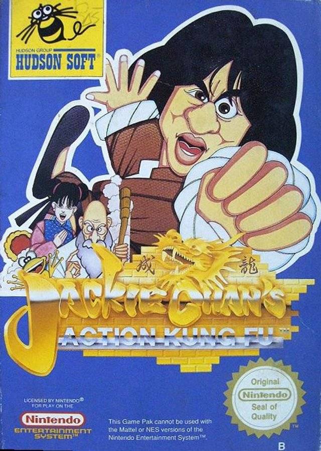 jackie chan action kung fu - 00 Noson Group Hudson Soft Licensed By Nintendo For Play On The Original Nintendo Seal of Quality Nintendo Entertainment This Game Pak cannot be used with the Mattel or Nes versions of the Nintendo Entertainment System