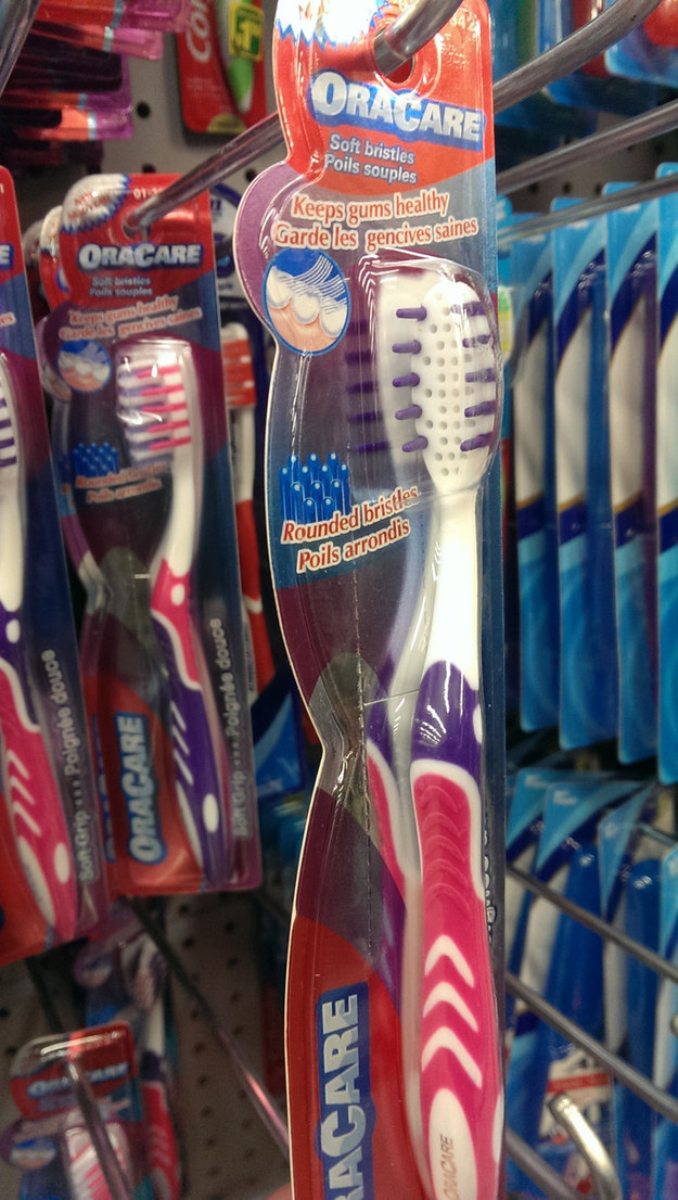 Brush for people with no teeth? Genius!