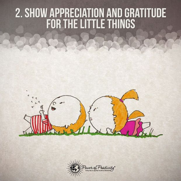 make relationship last - 2. Show Appreciation And Gratitude For The Little Things Pover of Positivity