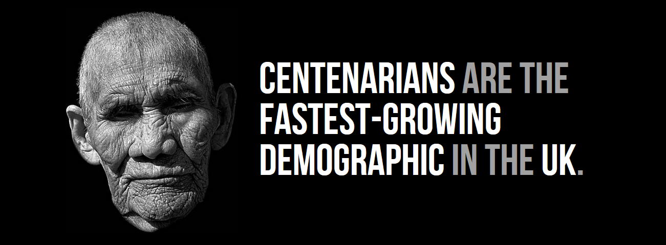 monochrome photography - Centenarians Are The FastestGrowing Demographic In The Uk.