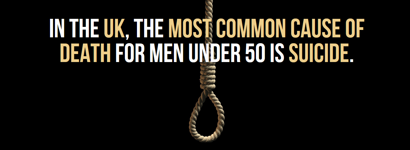 chain - In The Uk, The Most Common Cause Of Death For Men Under 50 Is Suicide.