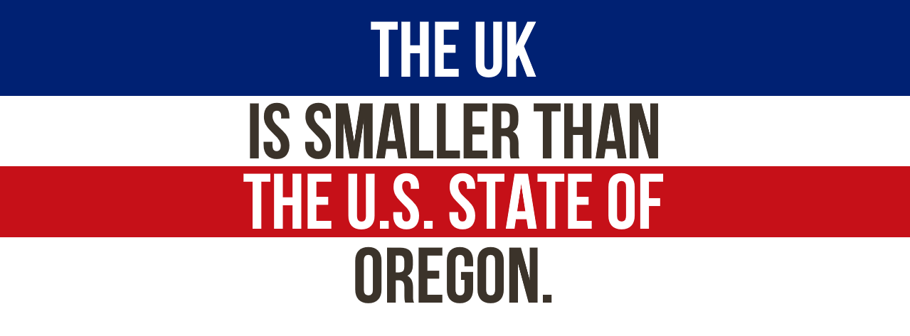 jack daniels - The Uk Is Smaller Than The U.S. State Of Oregon.