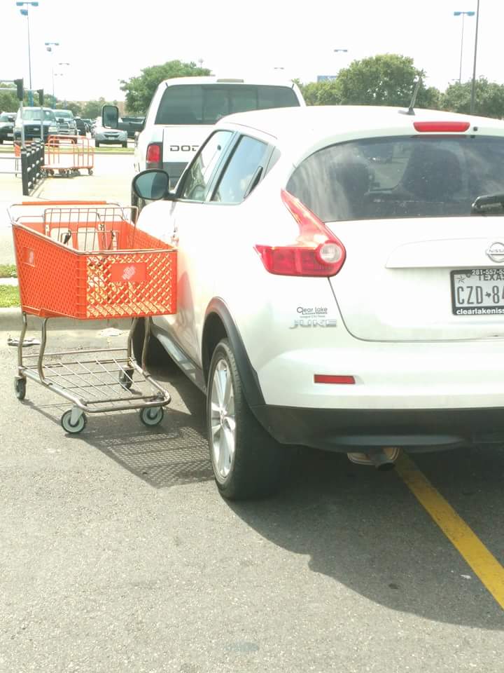 When you take two parking spots prepare for people being angry.