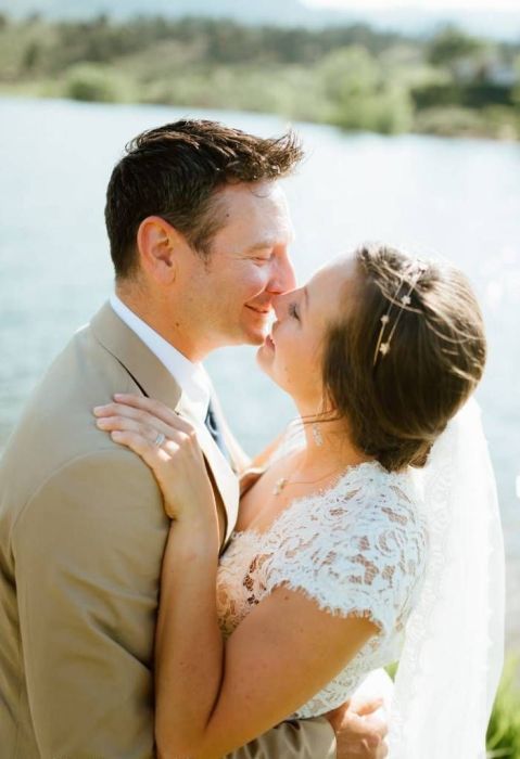 The couple wanted a couple of original wedding photos.