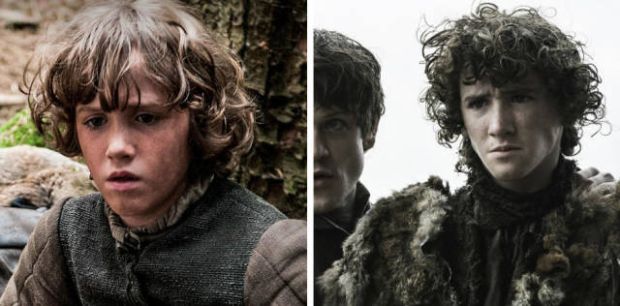Rickon Stark. Alive in “Winter Is Coming” (season 1, episode 1) and about to be shot by an arrow in “Battle of the Bastards” (season 6, episode 9).
